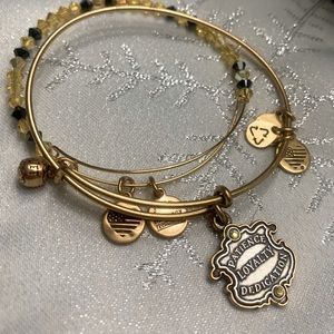 Alex and Ani Hufflepuff Harry Potter bracelet set